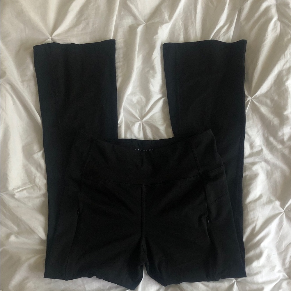 Laundry By Shelli Segal Black Flared Leg Pants